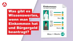 Screenshot Video zu Einkommen und Bürgergeld